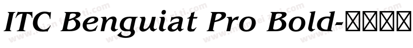 ITC Benguiat Pro Bold字体转换